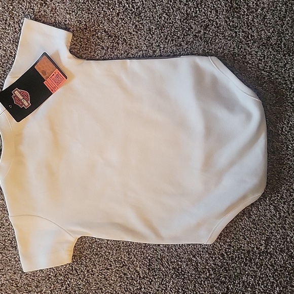NWT Harley Davidson Faux Vest Onsie - Picture 2 of 5